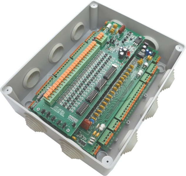 Концентратор универсальный с переговорным устройством (КУН- 4Д.1П) Текон-Автоматика