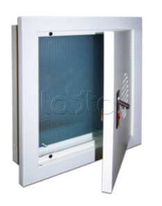 Шкаф встраиваемый с панелью крепления, 400x380x100 мм, серый LANMASTER LAN-HCS-BOX