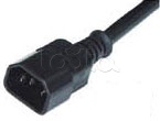 Разъем для кабеля питания(папа) 220В, 10A Hyperline (CON-IEC320 C14)