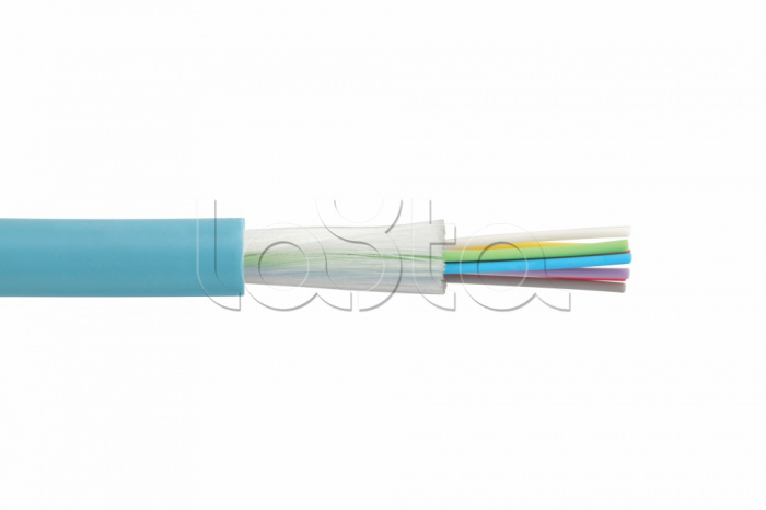 Волоконно-оптический кабель Т01 распределительный, внутренний, 6x50/125 OM3 нг(А)-HFLTx, плотный буфер 900 мкм, бирюзовый Eurolan (39T-30-06-01AQ)