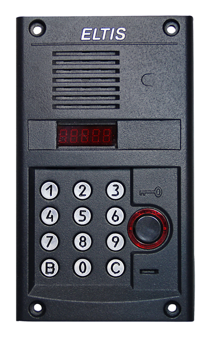 Панель вызова ELTIS DP300-RD24(черн.-сер.муар 7021)