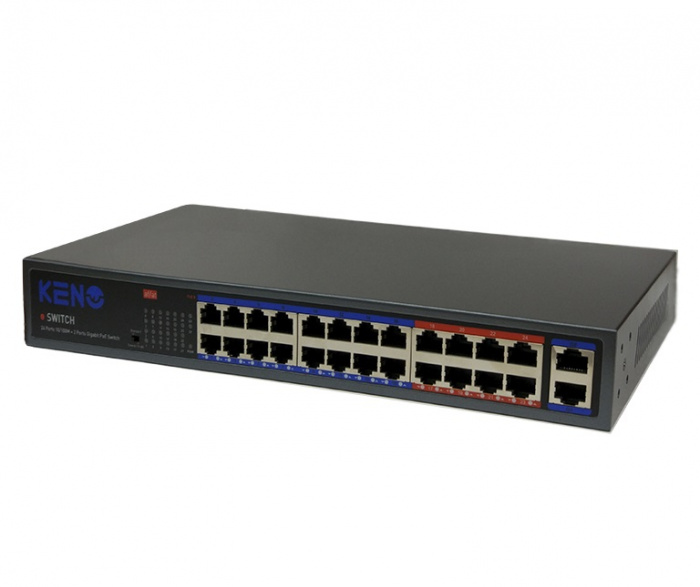 PoE коммутатор KENO KN-SW2402POE+