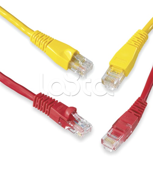 Патч-корд RJ45-RJ45 UTP Cat.5e, 3 метра, красный AESP C5E-154RD-3MB