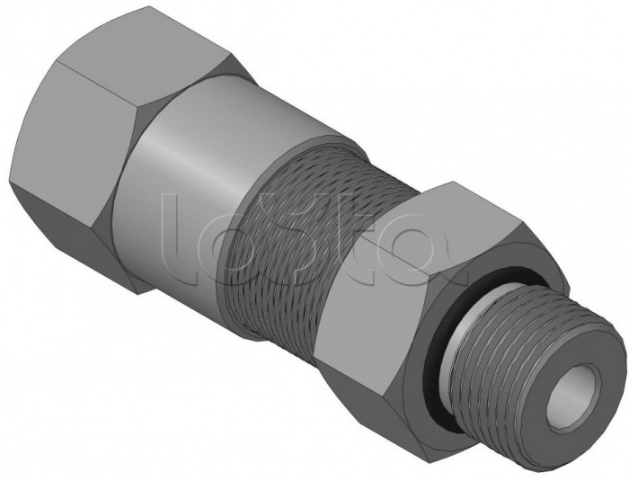 Кабельный ввод с резьбой G1/2 мм для прокладки кабеля в металлорукаве РЗ-ЦП-10, с уплотнением кабеля и проходным диаметром кабеля d=4-8 мм Спектрон КВМ-10/8-М-G1/2