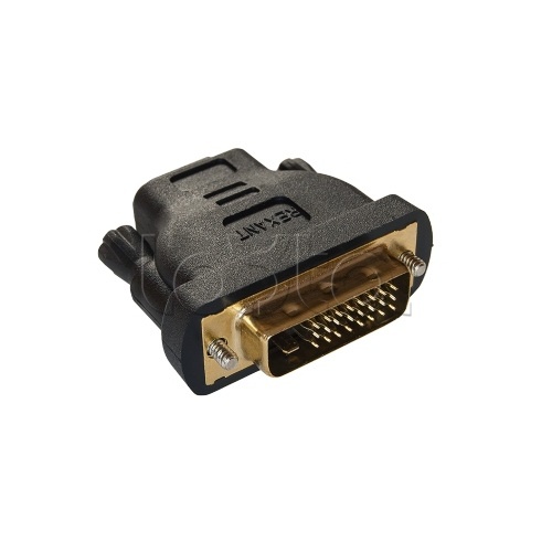 Переходник штекер DVI - гнездо HDMI GOLD (10шт/уп) REXANT 17-6811