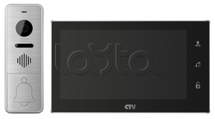 Комплект  видеодомофона CTV-DP4706AHD (черный)