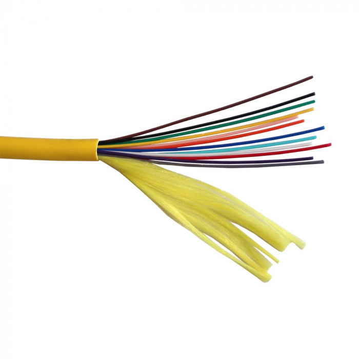 ВО кабель внутренний, Distribution, LSZH, 8 волокон, SM, OS2, желтый LANMASTER (LAN-OFC-DI8-S2-LS-US)