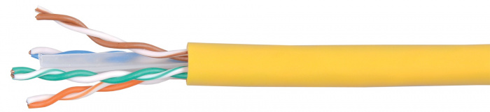 Кабель связи витая пара LAN U/UTP, категории 6 4x2х23AWG solid, LSZH, 305м, серый ITK LC1-C604-121