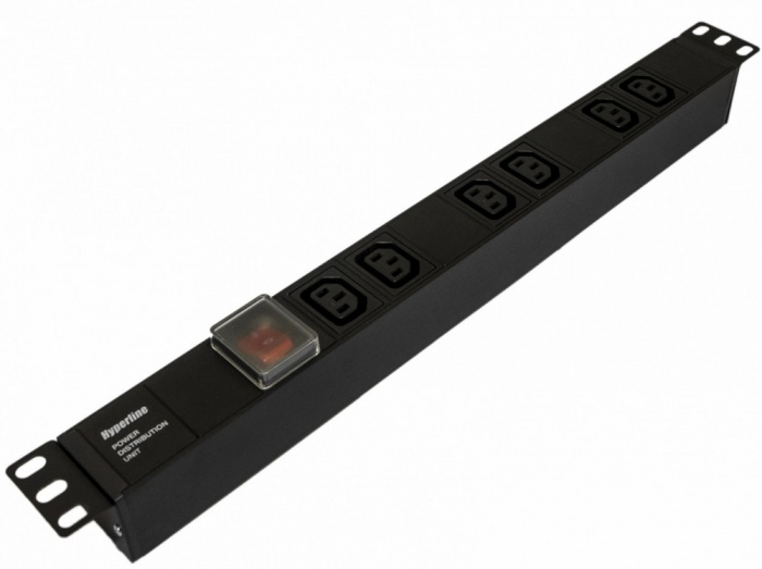 Блок розеток Hyperline SHE19-6IEC-S-IEC