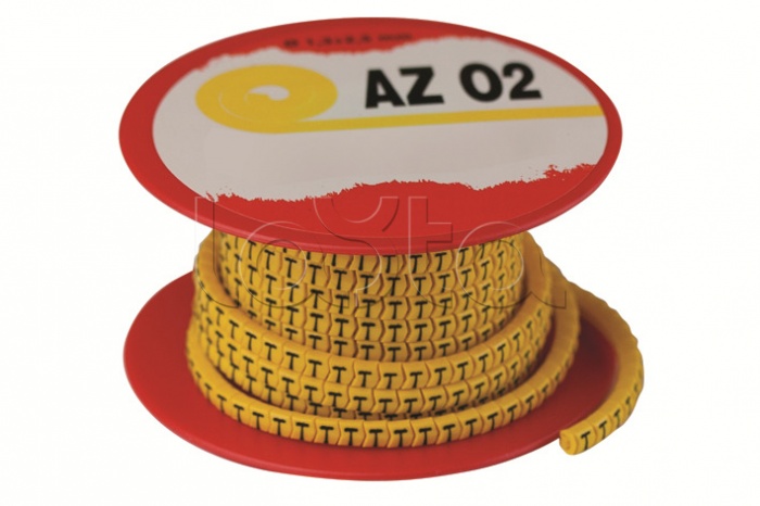 Колечко маркировочное 4, 4-8мм. черное на желтом DKC AZS404BY
