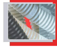 Труба гофрированная ПВХ легкая, с зондом диам. 20 мм (1шт=100м) Экопласт 10120-100