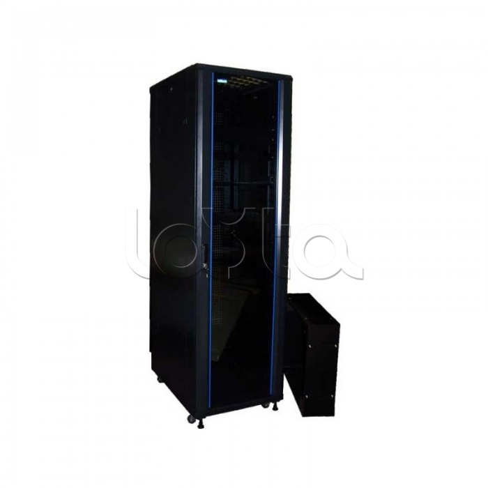 Шкаф напольный серверный 19&quot; Business Advanced, 47U 600x600, без дверей, с боковыми стенками, черный TWT-CBA-47U-6x6-00