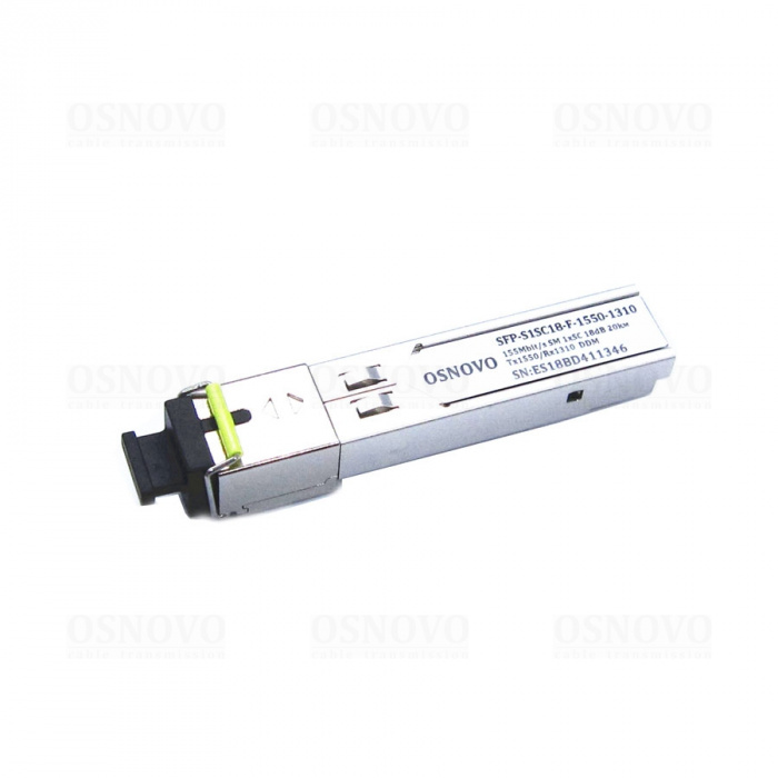 SFP модуль OSNOVO SFP-S1SC18-F-1550-1310
