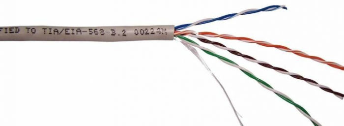 Кабель FTP, 4 пары, Кат. 6, LSZH, белый TWT-6FTP-LSZH (305 м) 