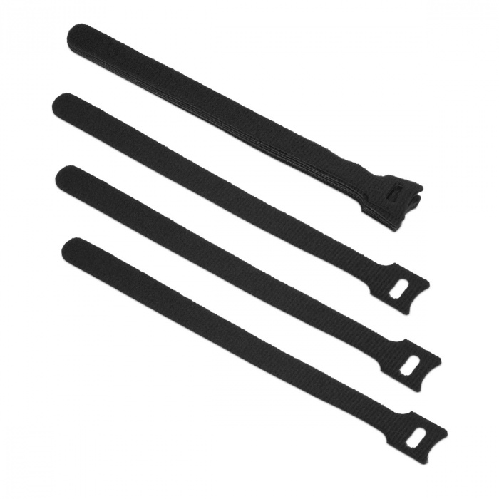 Хомут для кабеля, липучка с мягкой застежкой 210x14 Cabeus (CLAMP-210-BK)