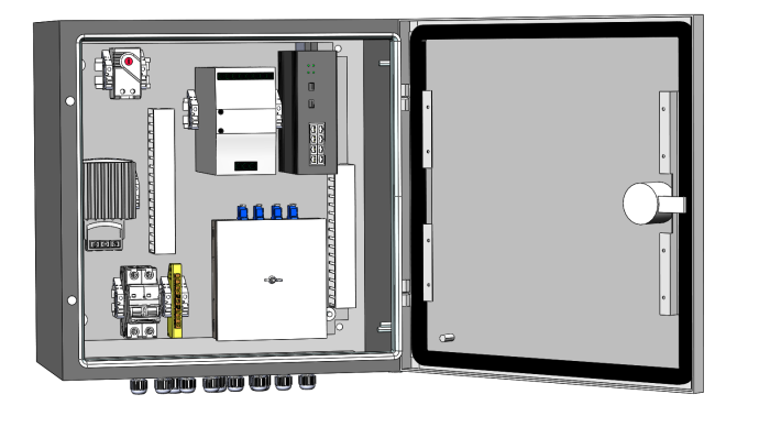 Узел коммутации всепогодный SpaceCam SC-Box-8GP-240-2G(A)