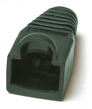 Изолирующий колпачок для разъемов RJ-45, черный (10 шт.) Hyperline BOOT-BK-10