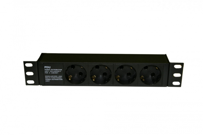 Блок розеток Hyperline SHE10-4SH-IEC