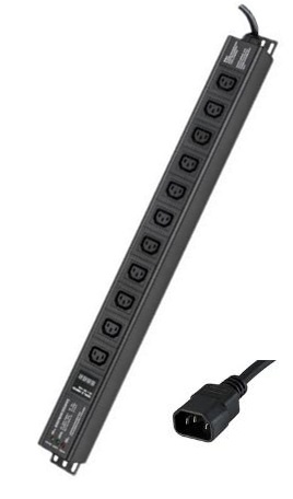 Блок распределения питания вертикальный для 19&quot; шкафов DKC R5VIEC11CDOP