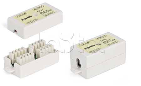 Адаптер проходной (coupler), Dual IDC, категория 5e, 4 пары Hyperline CA-IDC-C5E-WH