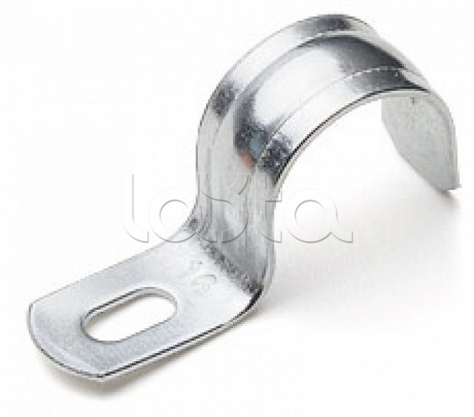 Скоба металлическая однолапковая 12-13 мм (100шт упаковка)  ПожТехКабель PTK-Accessories