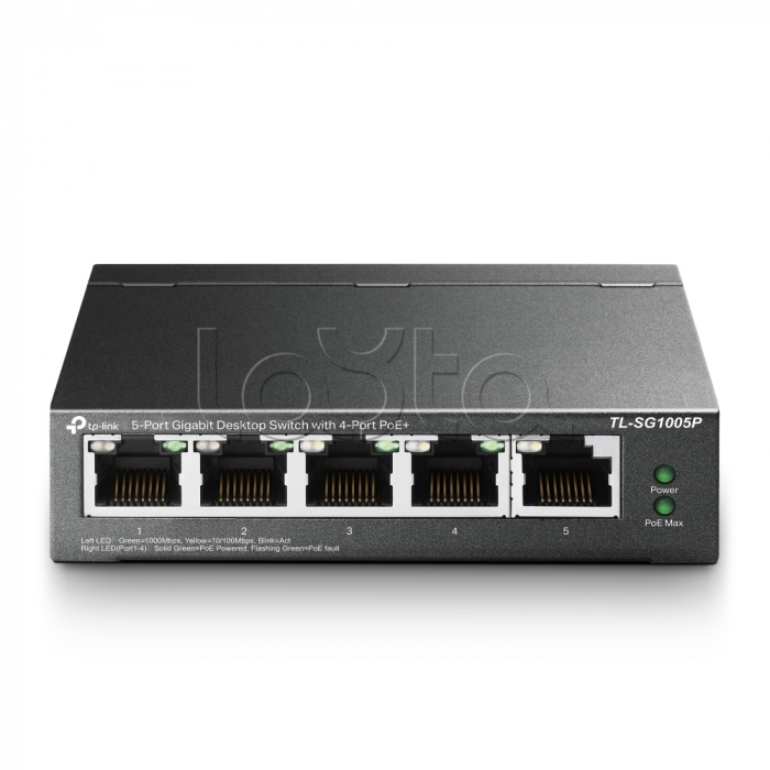 Настольный коммутатор с 5 гигабитными портами TP-Link TL-SG1005P