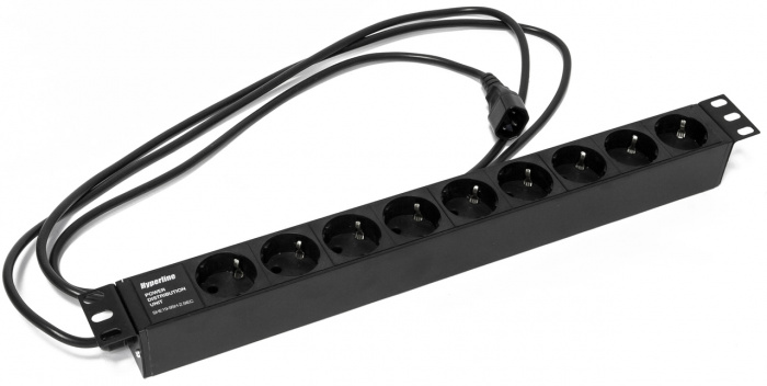 Блок розеток Hyperline SHE19-9SH-2.5IEC