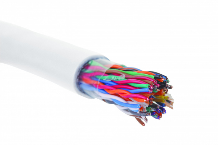 Кабель категории 5 UTP 25 пар LSZH, 24 AWG, белый, 500м, для внутренней прокладки 19M-U5-75WT-R500 Eurolan (500 м)