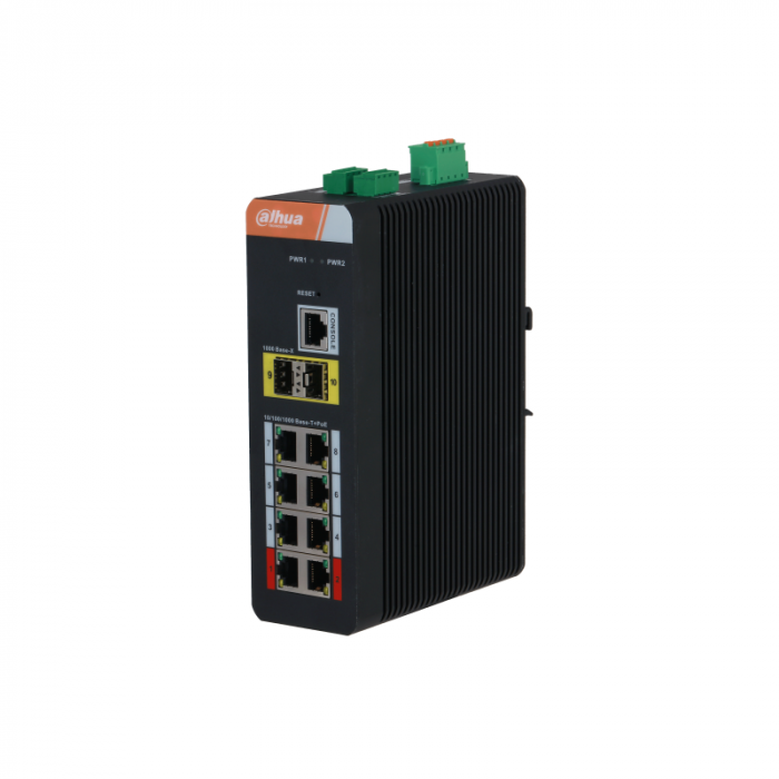 8-портовый гигабитный управляемый коммутатор с PoE Dahua DH-IS4210-8GT-120
