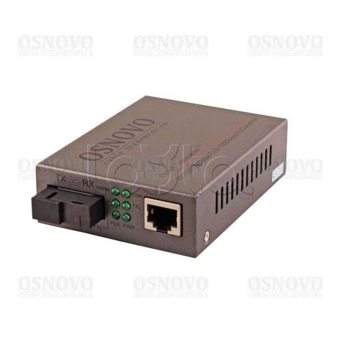 Медиаконвертер Gigabit Ethernet OSNOVO OMC-1000-11S5a