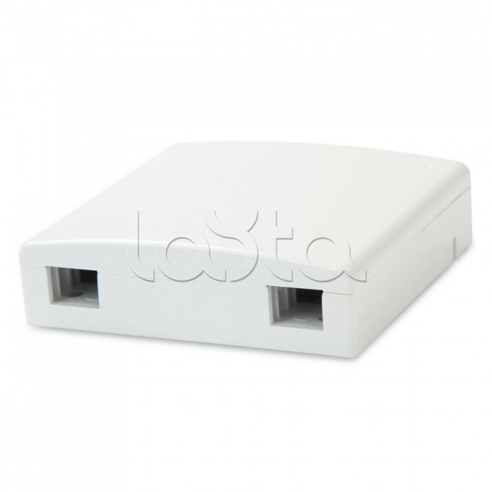 Розетка оптическая Hyperline FO-WB86-FTTH-2UN-WH