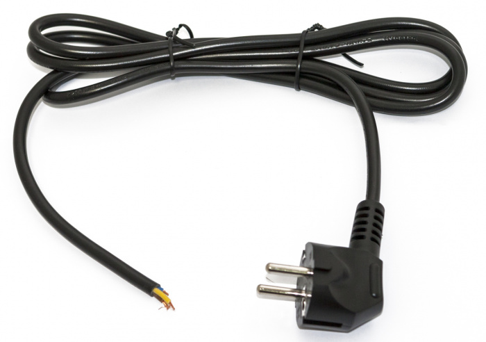 Кабель питания с вилкой Hyperline PWC-SHM-OE-1.8-BK