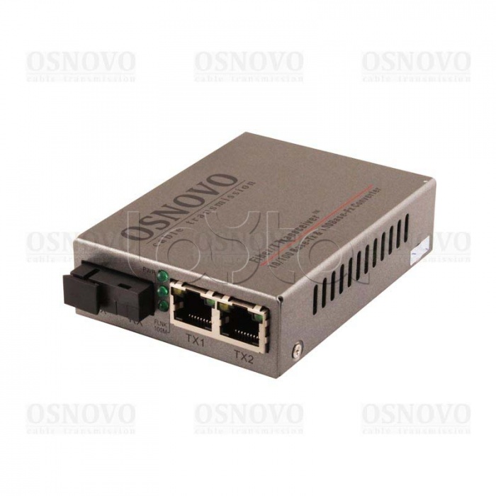 Медиаконвертер Fast Ethernet OSNOVO OMC-100-21S5a