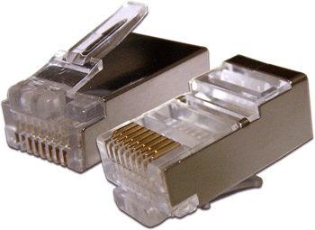 Коннектор RJ45 STP 8P8C, cat.6, для толстого кабеля TWT TWT-PL45/S-8P8C-6T