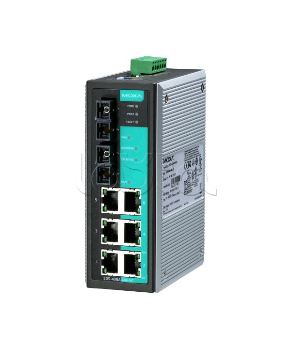 Коммутатор управляемый промышленный 8-портовый Moxa EDS-408A-MM-SC-T