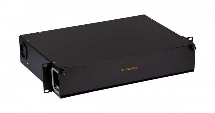 Органайзер оптический 19&quot;, 2U NIKOMAX NMC-OKFP-SL-2U-BK