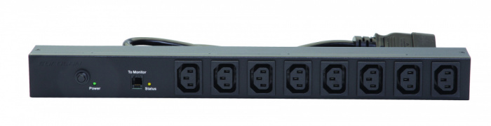 Блок распределения питания базовый PRO 1U 16/230, 8 С13, IEC320 C20 Eurolan (60A-64-55-08BL)