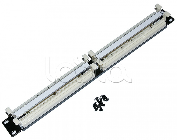 Кросс-панель парная 110 типа 19&quot; 1U Cabeus CP-100P-110TYPE