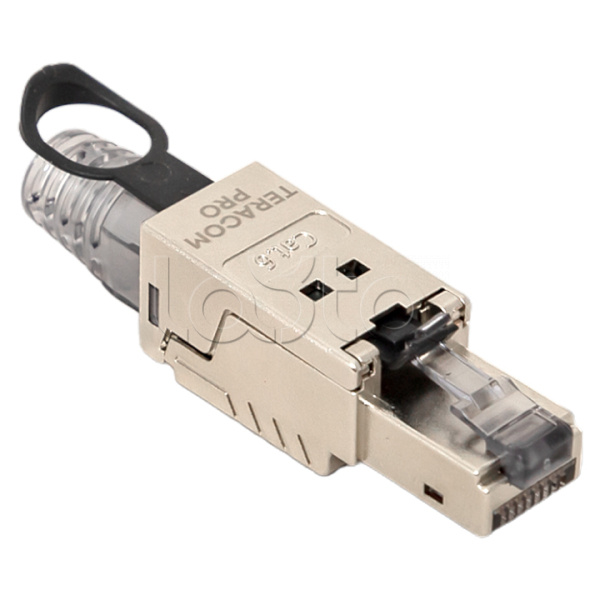 Коннектор TERACOM PRO полевой заделки RJ-45 (8P8C) экран. STP для кабеля Cat.6A EKF (TRP-PLUG-6ASTP-FST)