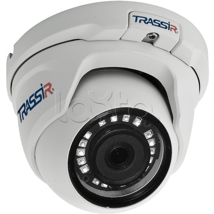 IP-камера видеонаблюдения вандалостойкая миниатюрная купольная TRASSIR TR-D2S5 3.6