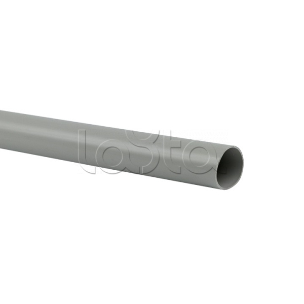 Труба гладкая ПВХ жесткая d25 мм (2 м) (50 м/уп) серая EKF-Plast (trg-25-2m)