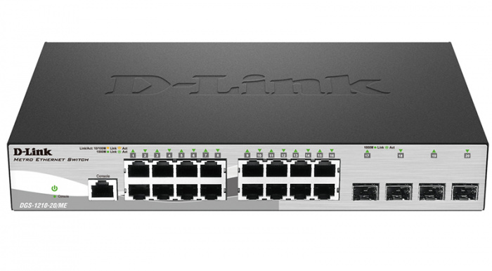 Коммутатор 20-портовый D-Link DGS-1210-20/ME/A1A