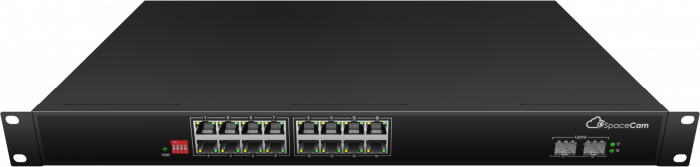 SpaceCam неупр. коммутатор (SC-16GP-285-2G(A)) 16 PoE 10/100/1000Мбит/с + 1 SFP 1000Мбит/с,285Вт