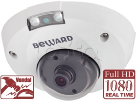 IP-камера видеонаблюдения антивандальная уличная купольная Beward B8182710DM