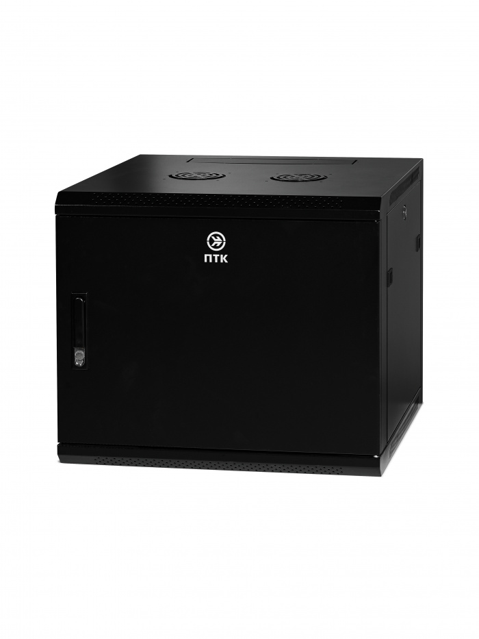 Пожтехкабель 204-005 Шкаф настенный 19-дюймовый (19&quot;), 9U, 500x600х600мм, металлическая передняя дверь с замком, две боковые панели