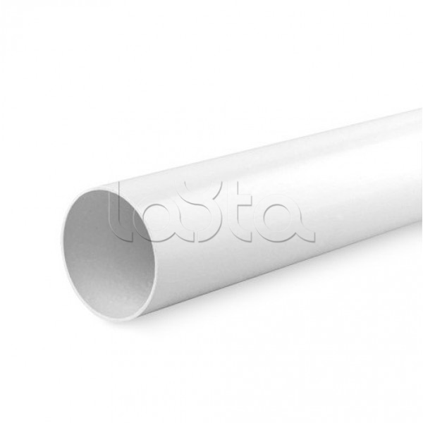 Труба гладкая ПВХ жесткая легкая диам 16, цвет белый (3м) Экопласт 51016