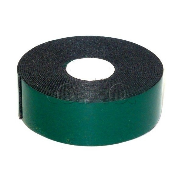 Скотч двухсторонний, зеленого цвета на черной основе, 25мм, 5метров REXANT 09-6125