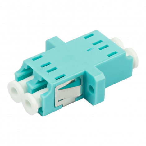 Адаптер оптический проходной LC-LC, OM3, дуплекс (duplex), бирюзовый Datarex DR-541123 