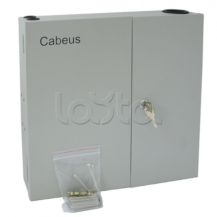 Бокс оптический настенный 19&quot; на 16 SC/2xLC портов Cabeus FO-WL-16SC-K