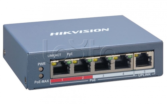 Коммутатор Hikvision DS-3E1105P-EI